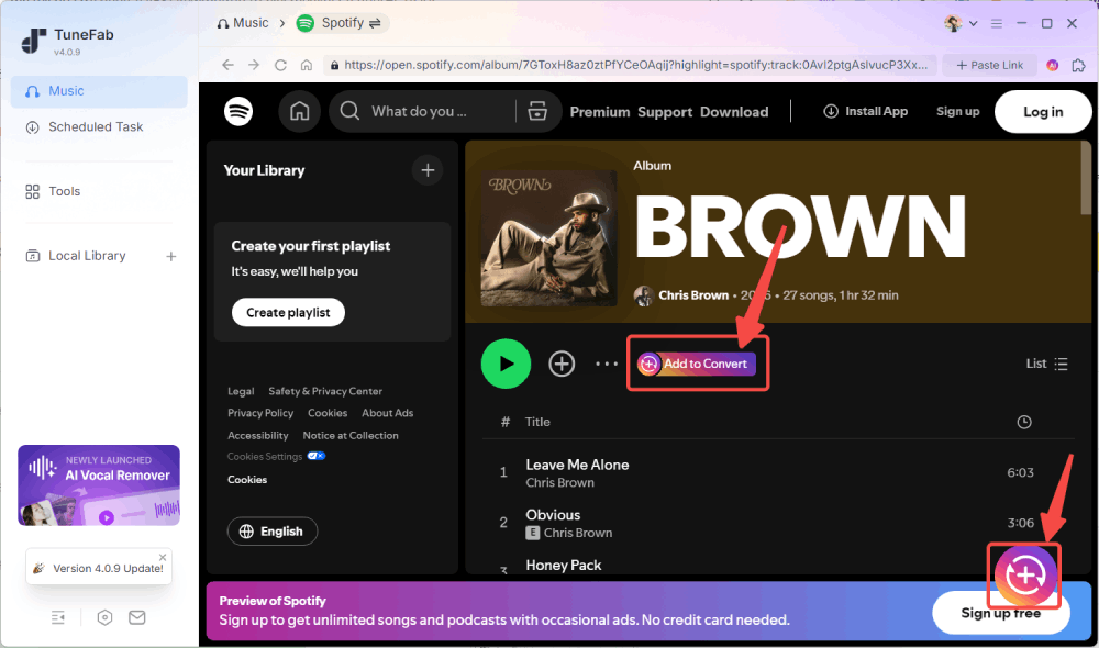 Choose Spotify Songs to Download