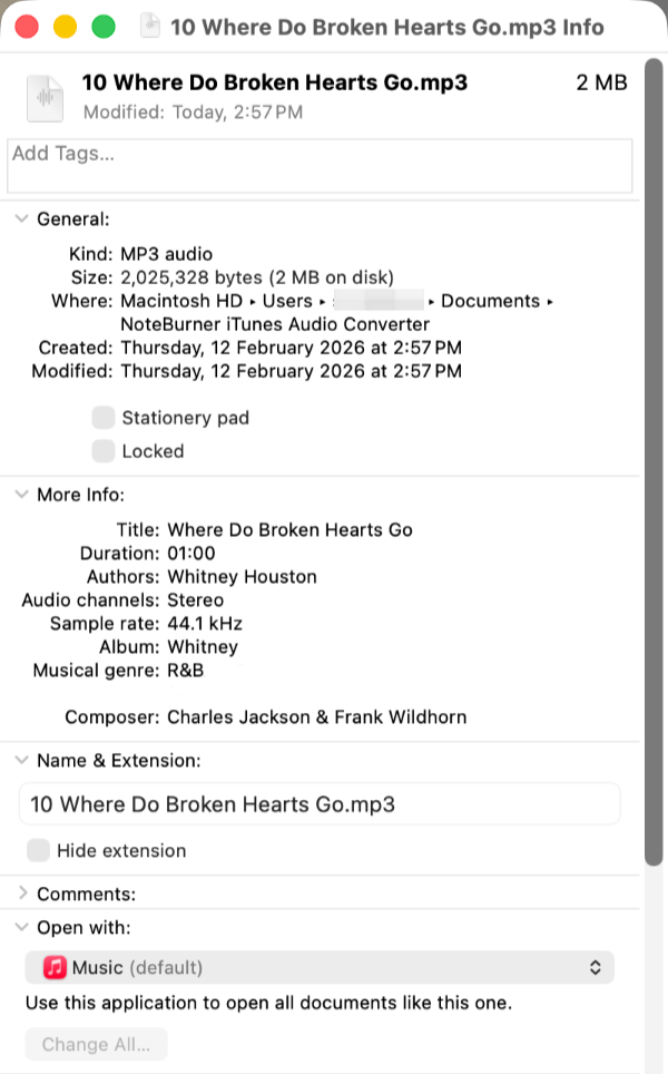 Check the Apple Music Local File Converted from Sidify