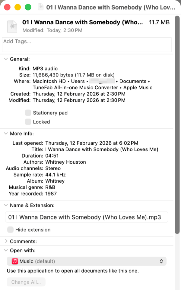 Check Apple Music Download Info