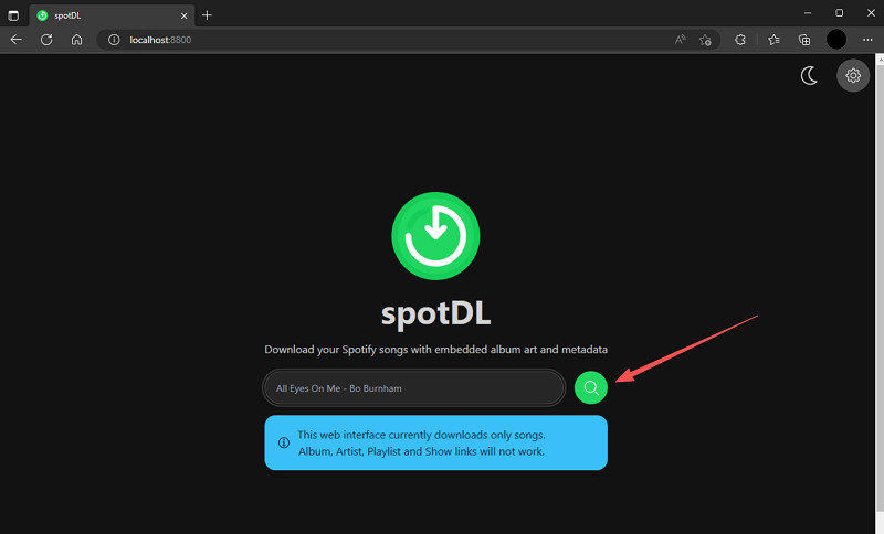 Rip Spotify Song with spotdl
