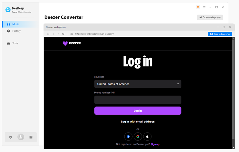 DeeKeep Deezer Music Downloader