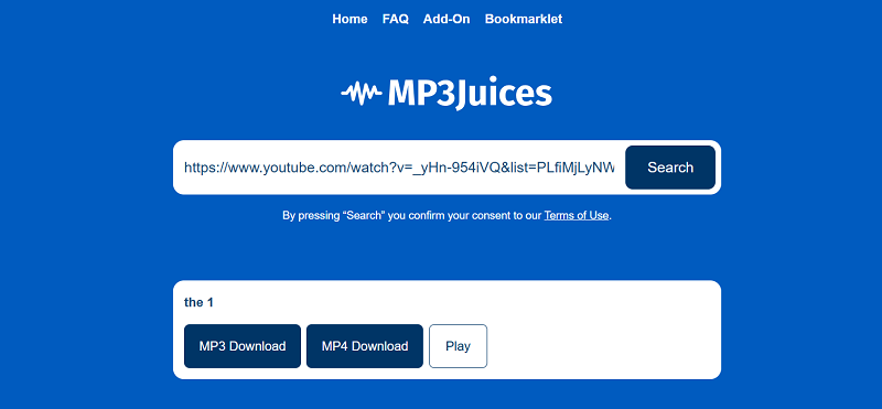 Analyze YouTube Album on MP3 Juice