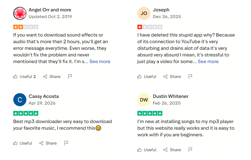 MP3 Juice Reviews on Trustpilot