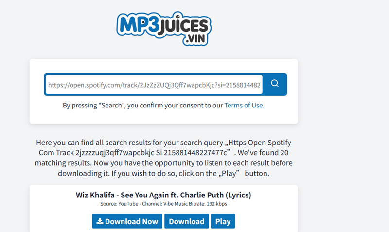 Download MP3 from MP3Juice Server