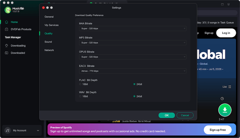 Customize Output Format for Spotify Song