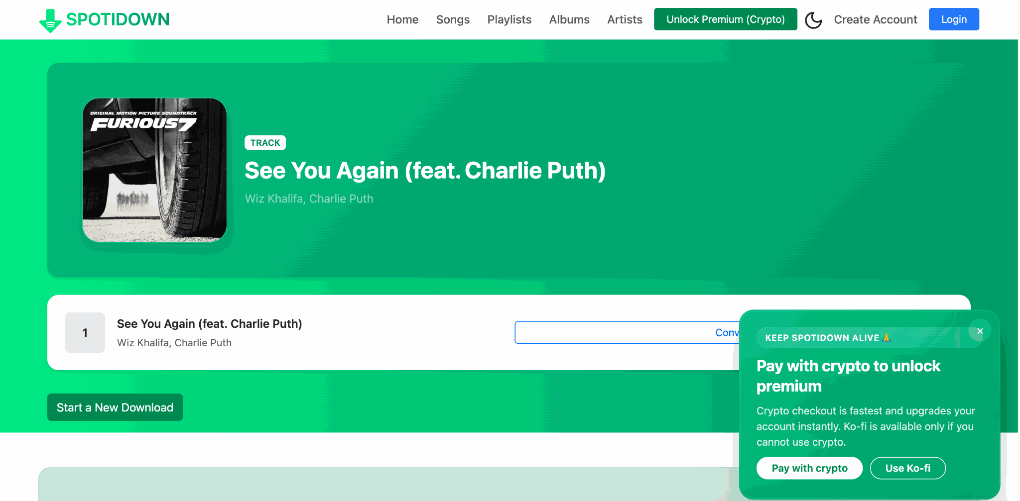 Convert Spotify to MP3 with Spotdl