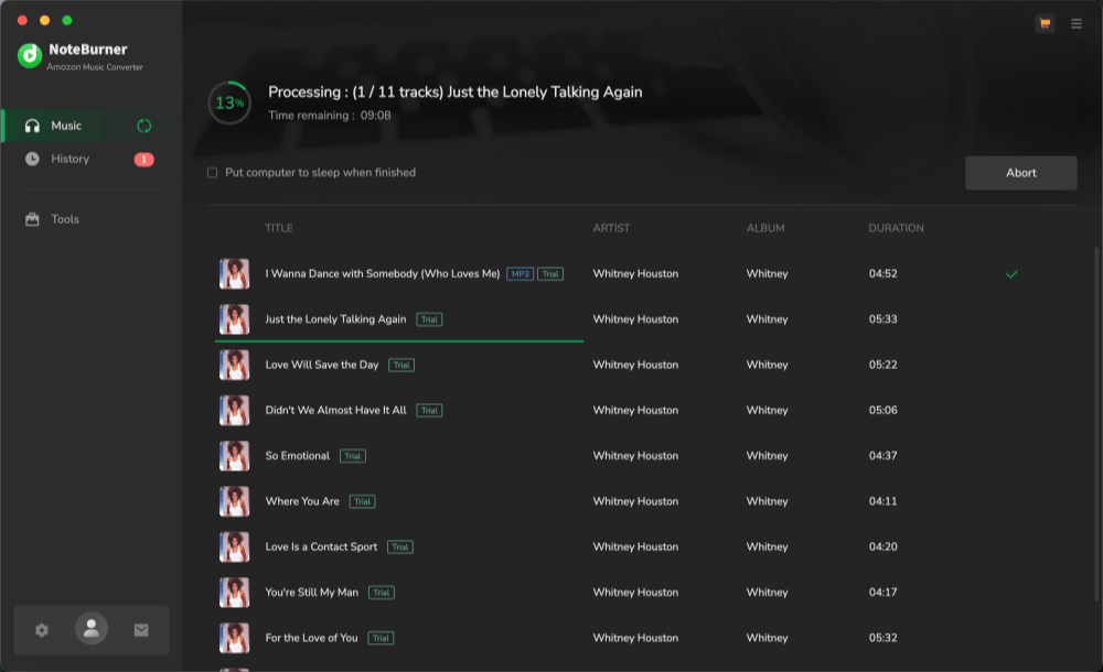 Downloading Amazon Songs via NoteBurner