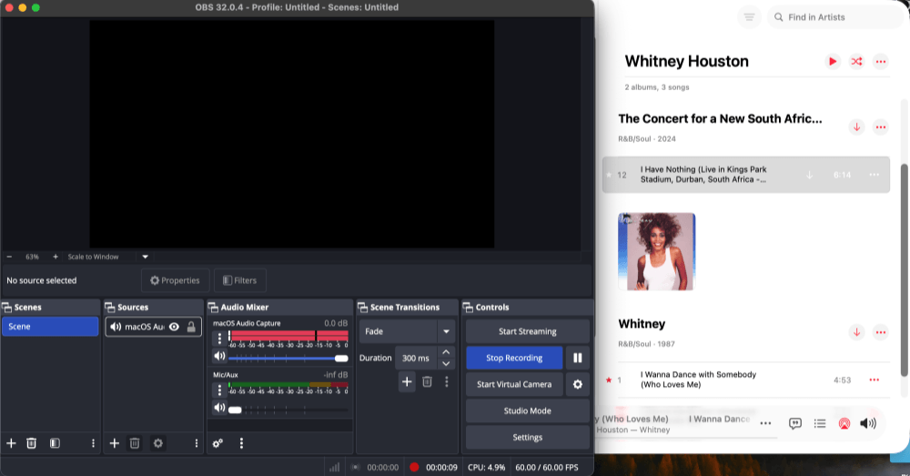 Ripping Apple Music via OBS Studio