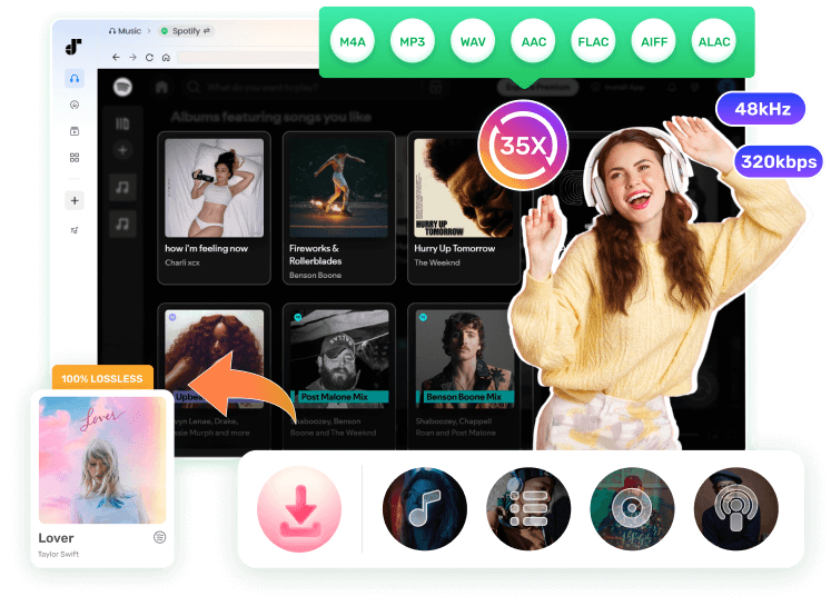 Spotify Web Player on TuneFab Spotify Music Converter