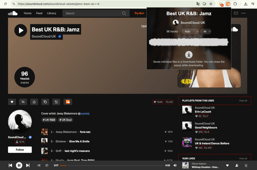SoundCloud Track to MP3 Downloader Extension