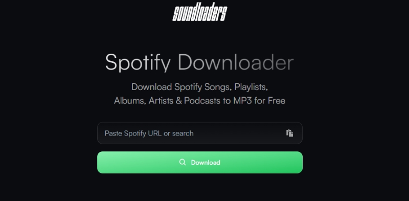 Soundloaders home interface