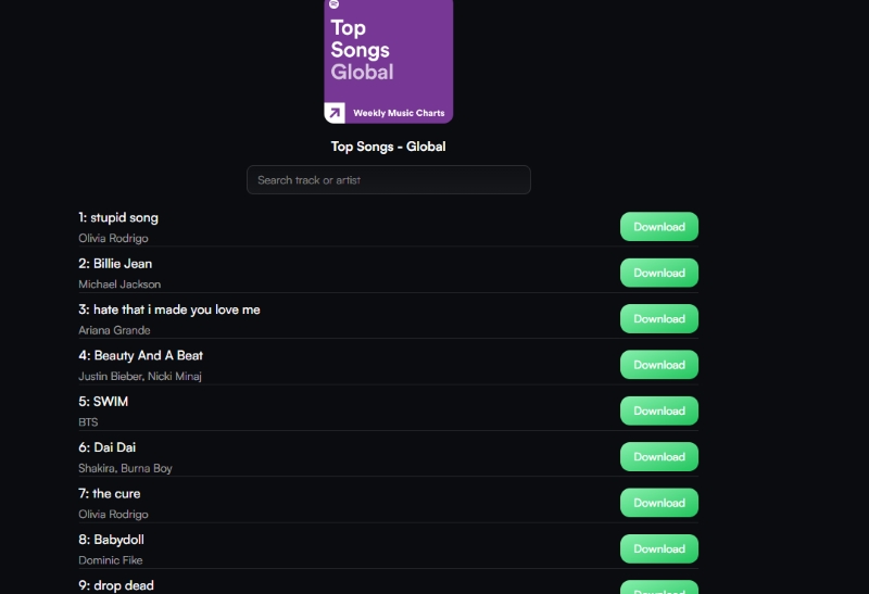 Soundloaders Playlist Conversion Interface