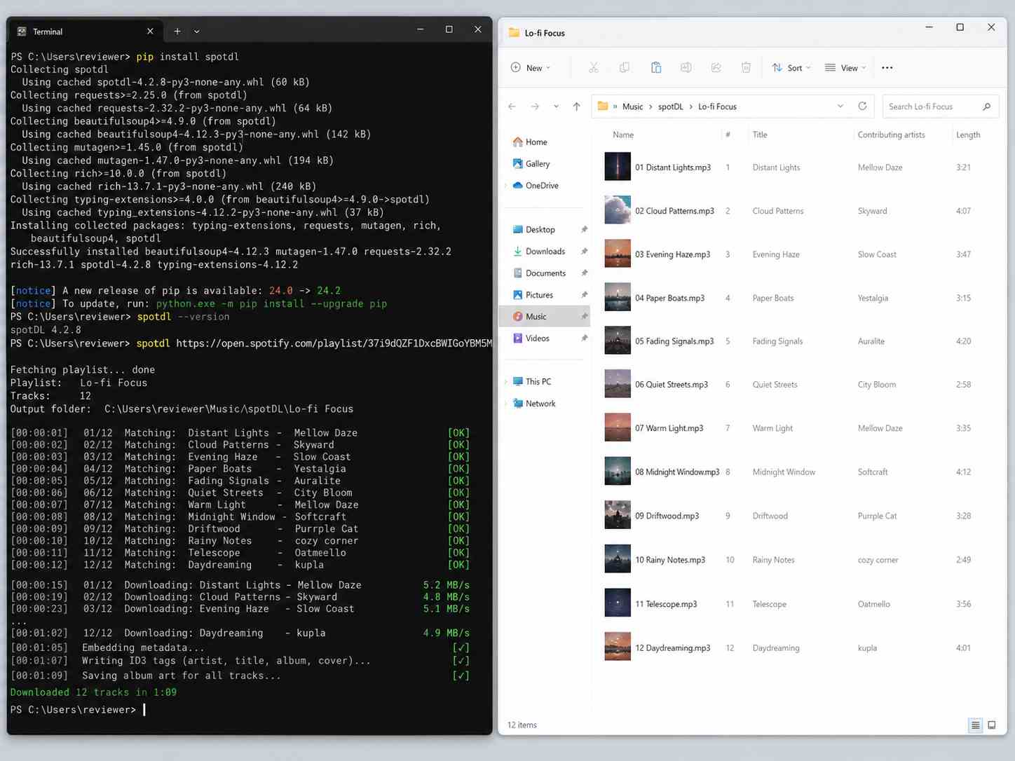 Convert Spotify Songs to MP3 with spotDL
