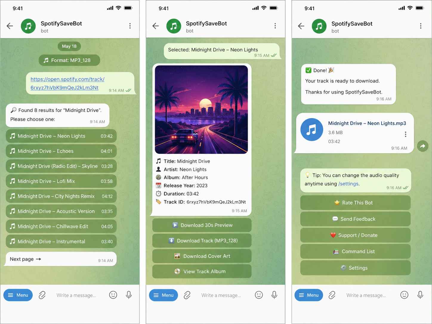 Telegram Spotifysavebot Download Song