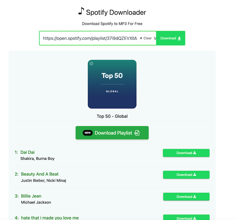Download Spotify Song with SpotifyMate