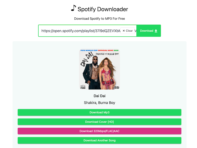 Download MP3 from SpotifyMate
