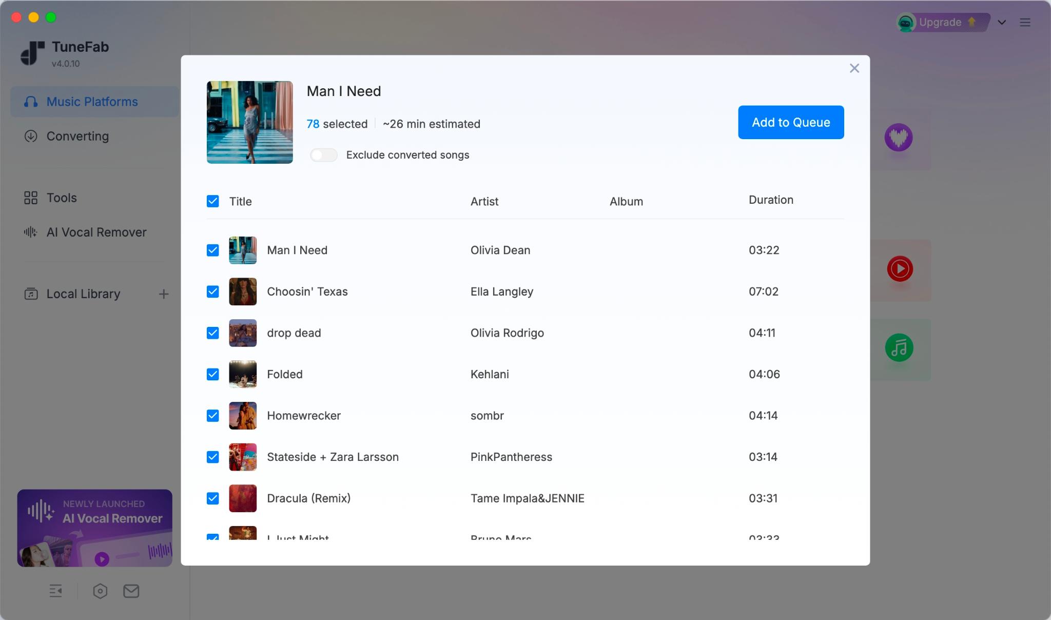 Best YouTube Music Playlist Downloader - TuneFab