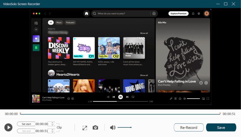 Use VideoSolo to Record Spotify Music