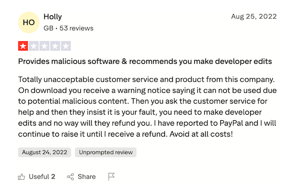 Poor Customer Service Review