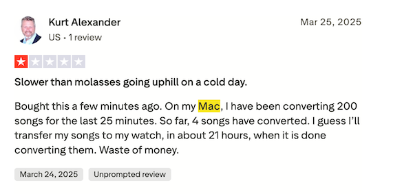 Poor Speed Review of Viwizard Spotify Music Converter