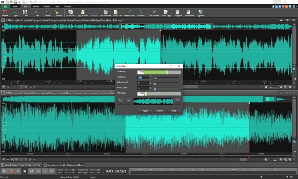 Use WavePad as a Spotify Recorder